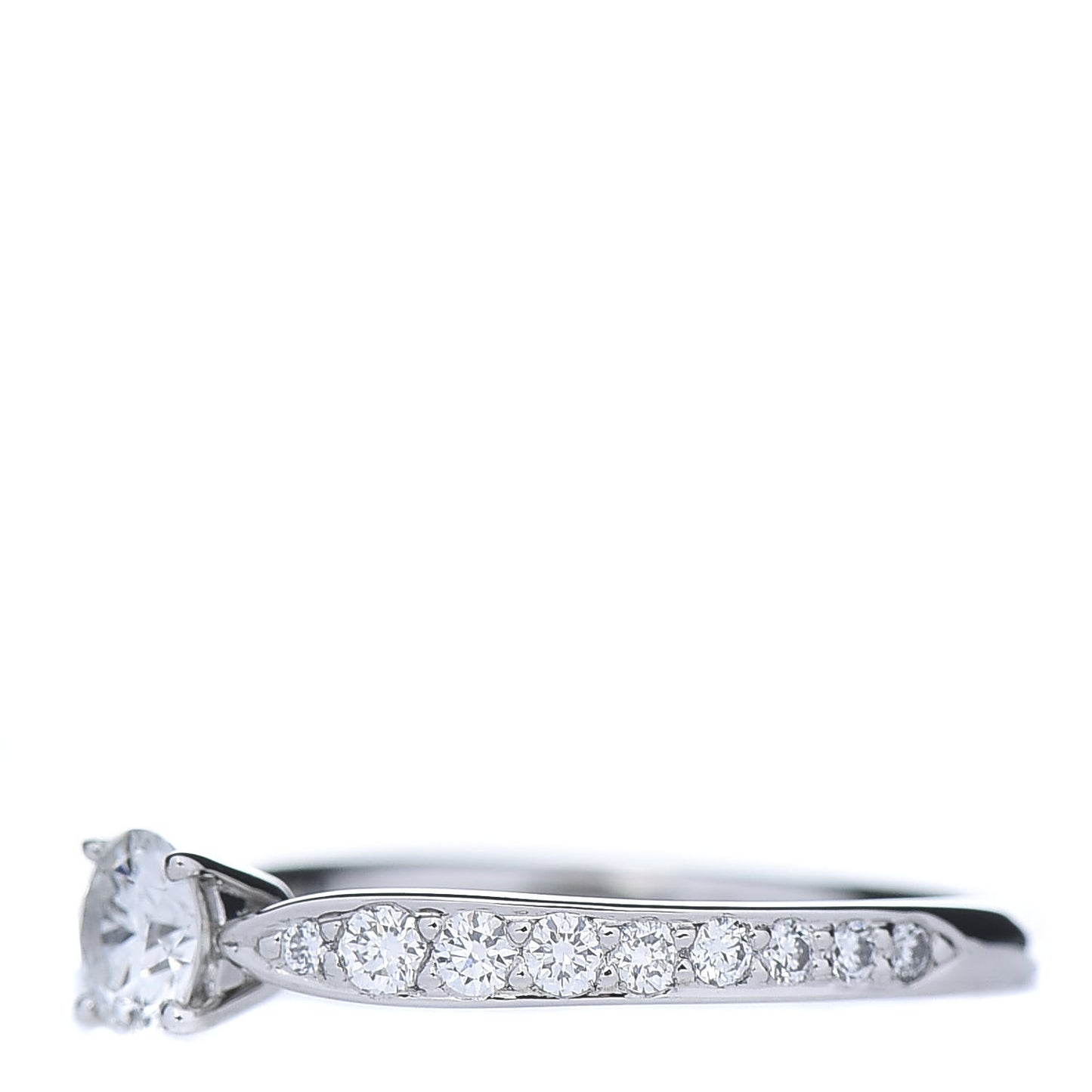 Platinum Diamond .25ct Round Brilliant Harmony Engagement Ring 49 5
