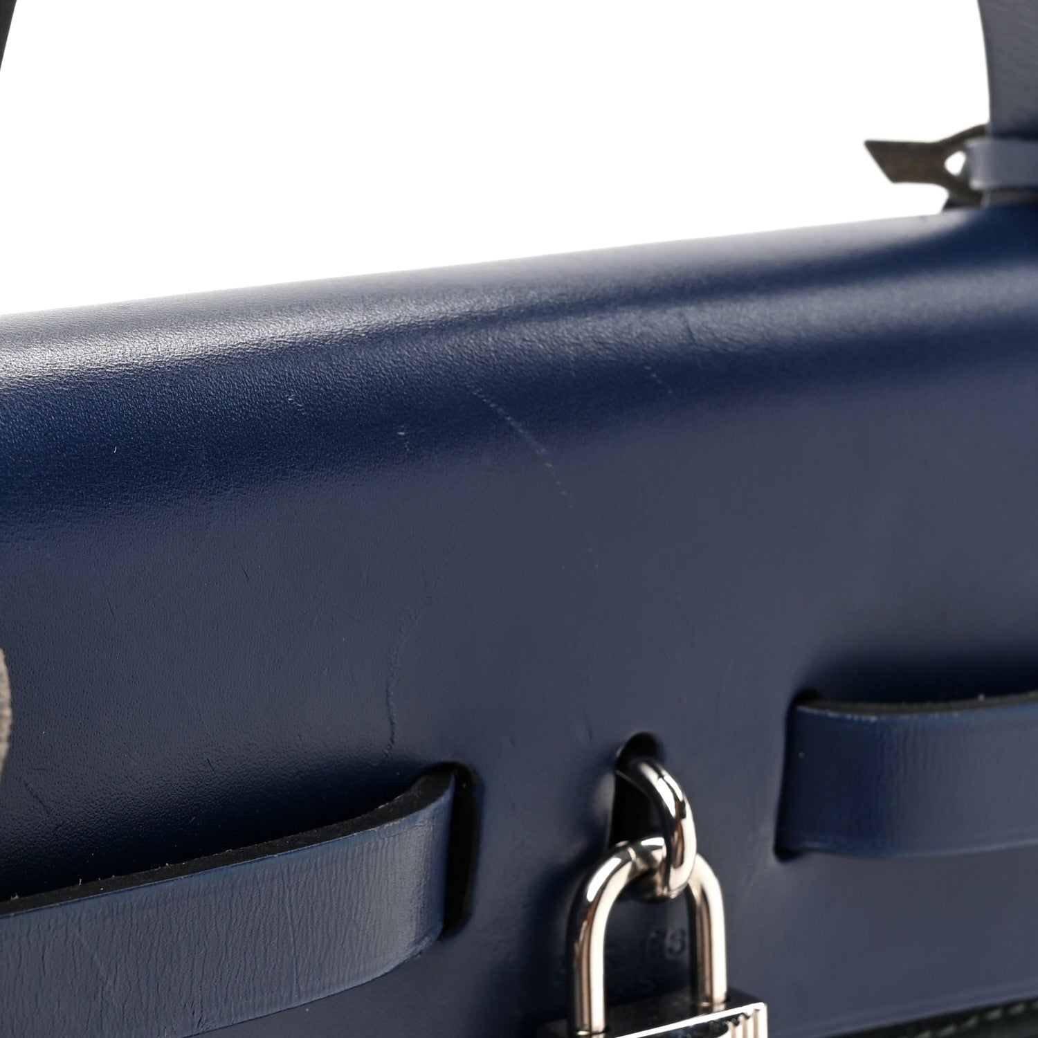 Hermes Military Toile Vache Hunter Herbag Zip 31 PM Bleu Marine Bleu Saphir 15 of 17