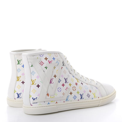 Louis Vuitton Monogram Multicolor High Top Sneakers 39 White 4 of 7