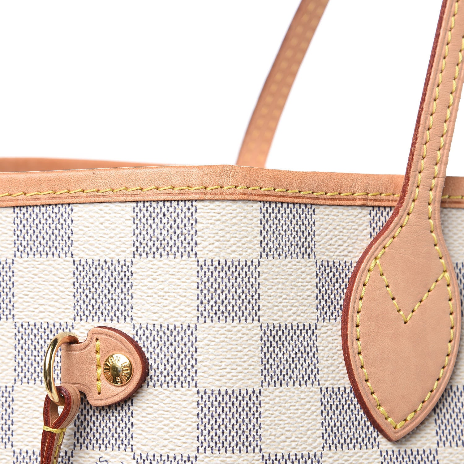 Louis Vuitton Damier Azur Neo Neverfull MM Rose Ballerine 9 of 16