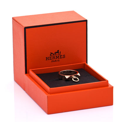 Hermes 18K Rose Gold PM Collier De Chien Ring 52 6 6 of 6