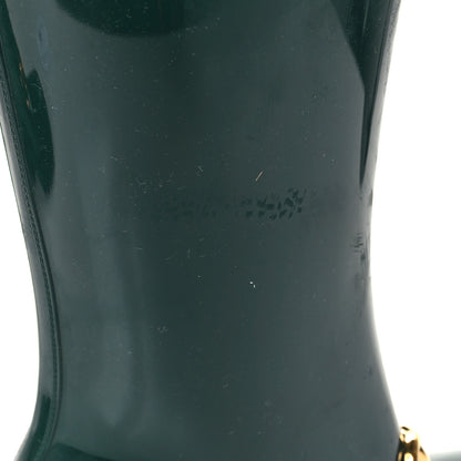 Gucci Rubber Horsebit Knee High Boots 37 Vintage Green 7 of 7