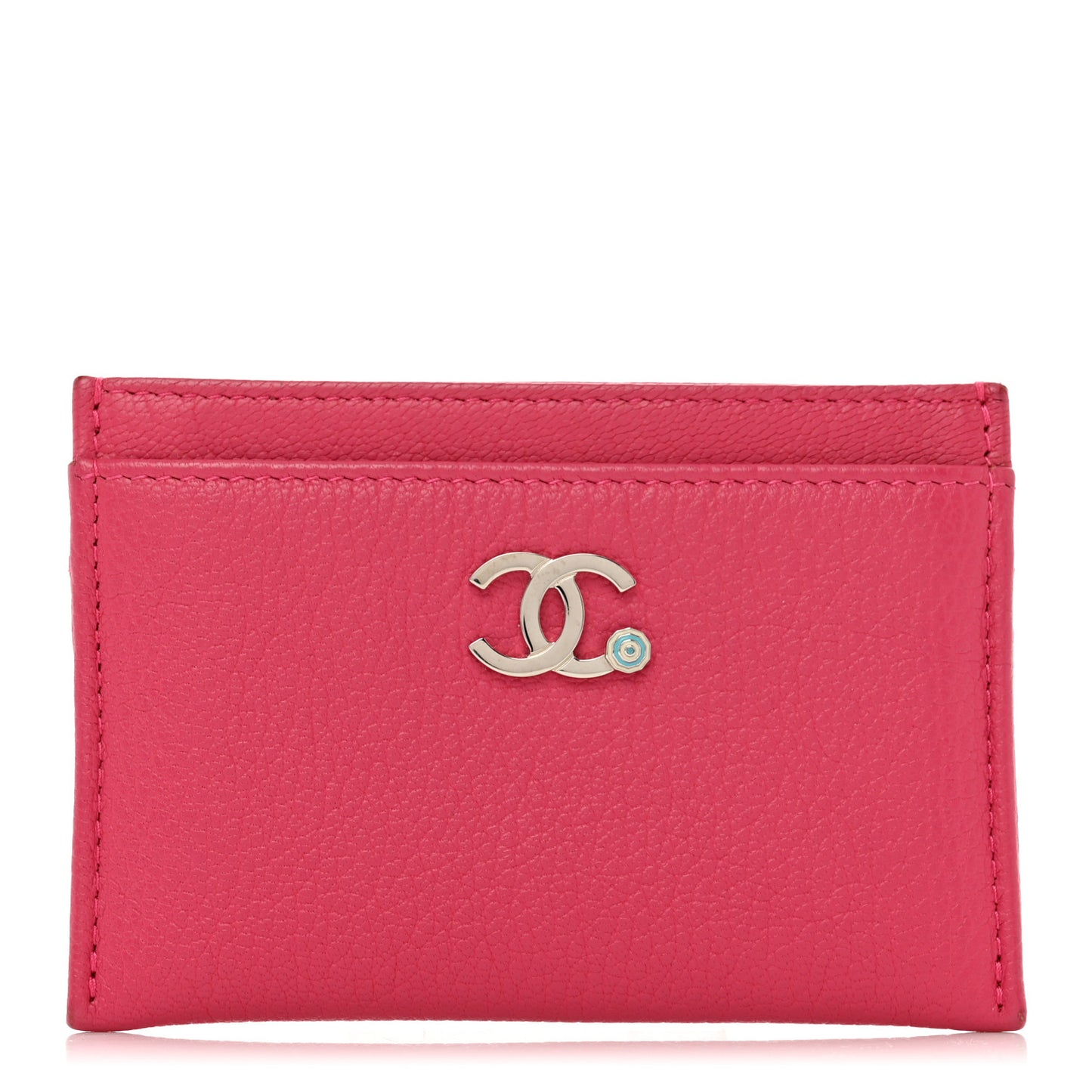 Goatskin CC Card Holder Pink