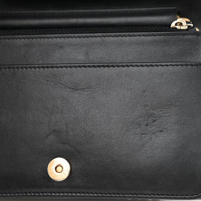 Chanel Caviar Quilted Boy Wallet On Chain WOC Black 12 of 12