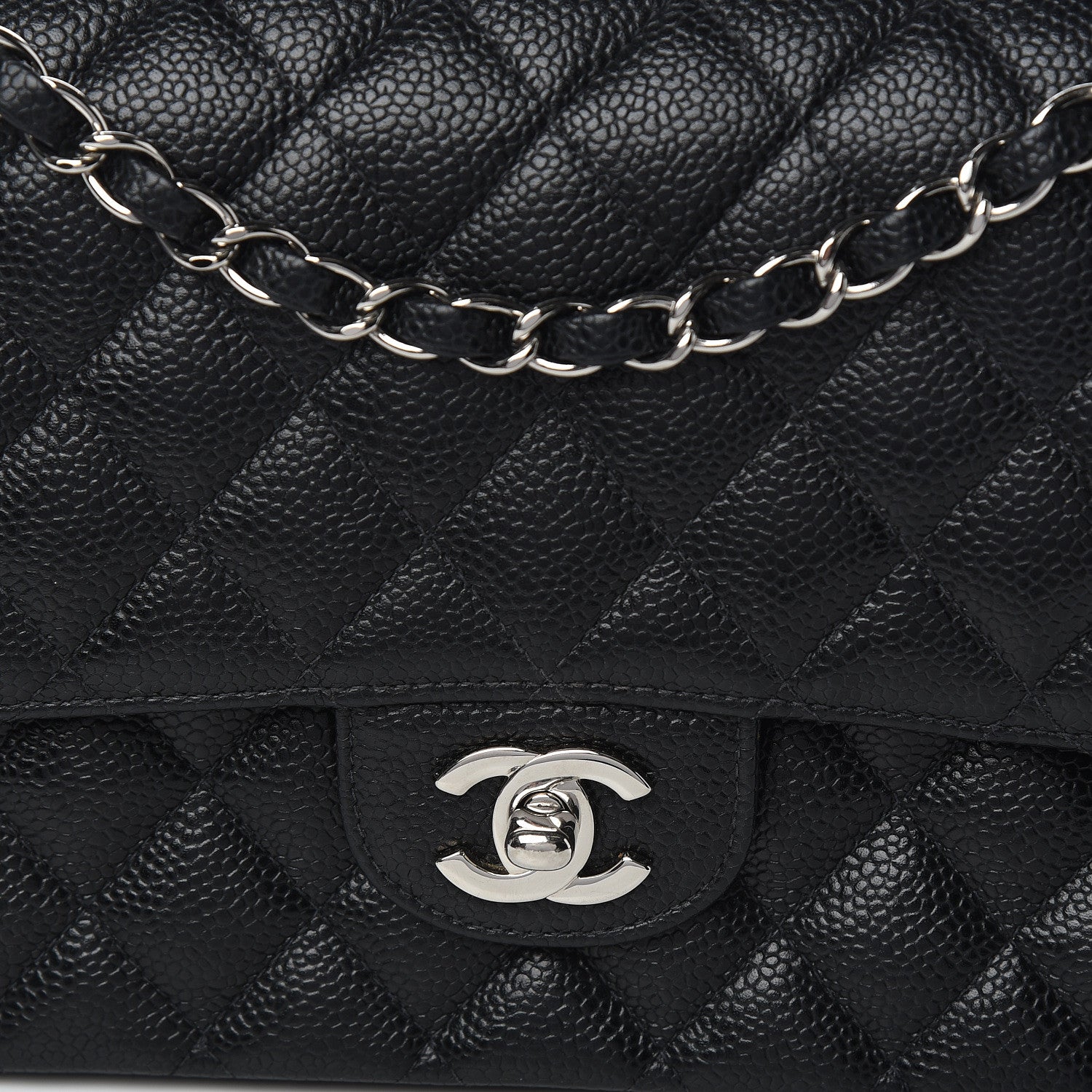 Chanel Caviar Quilted Medium Double Flap Black 10 of 10