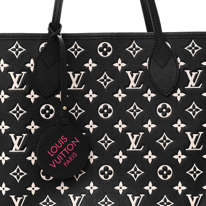 Louis Vuitton Empreinte Spring In The City Neverfull MM Black White Pink 8 of 10