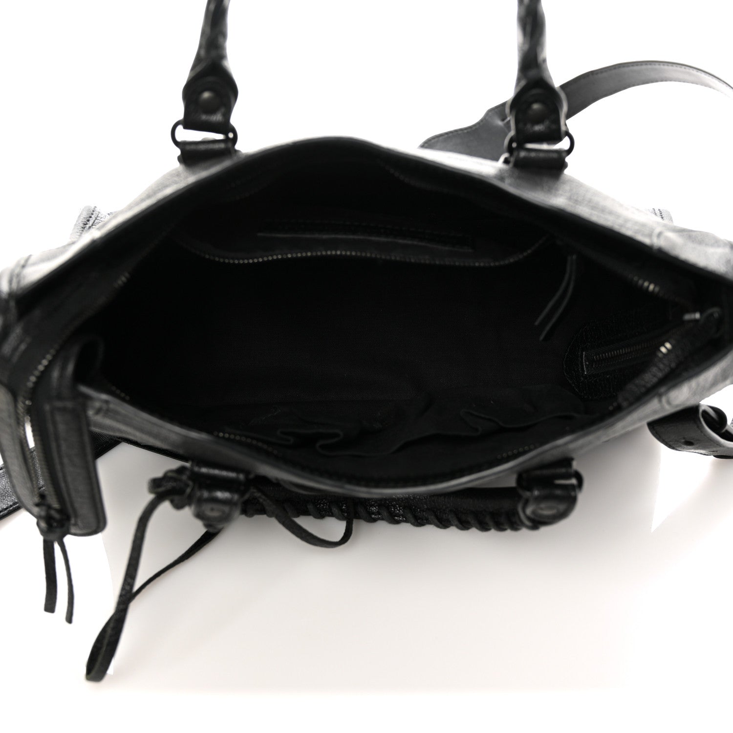 Balenciaga Chevre Black Metallic Edge Hardware S City Black 5 of 11