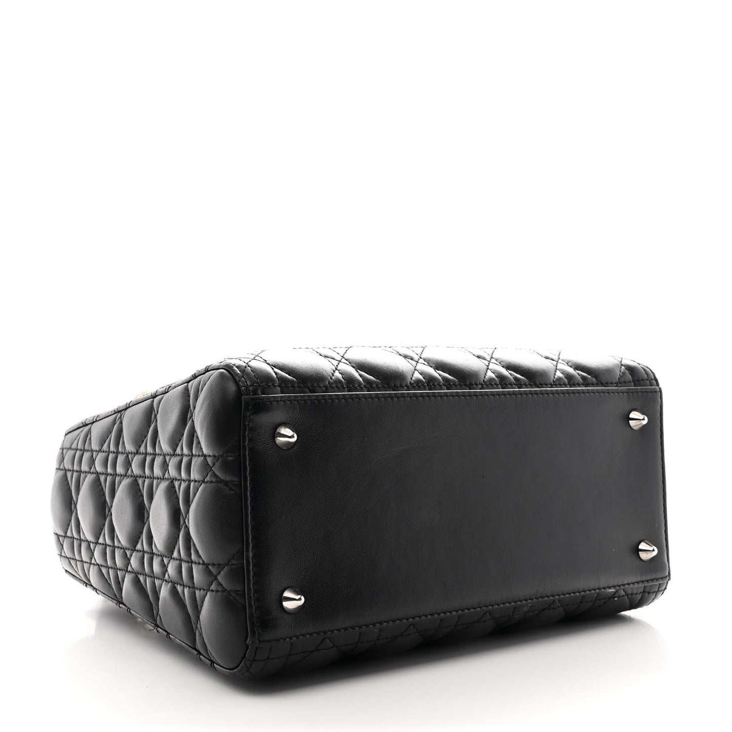 Lambskin Cannage Medium Lady Dior Black