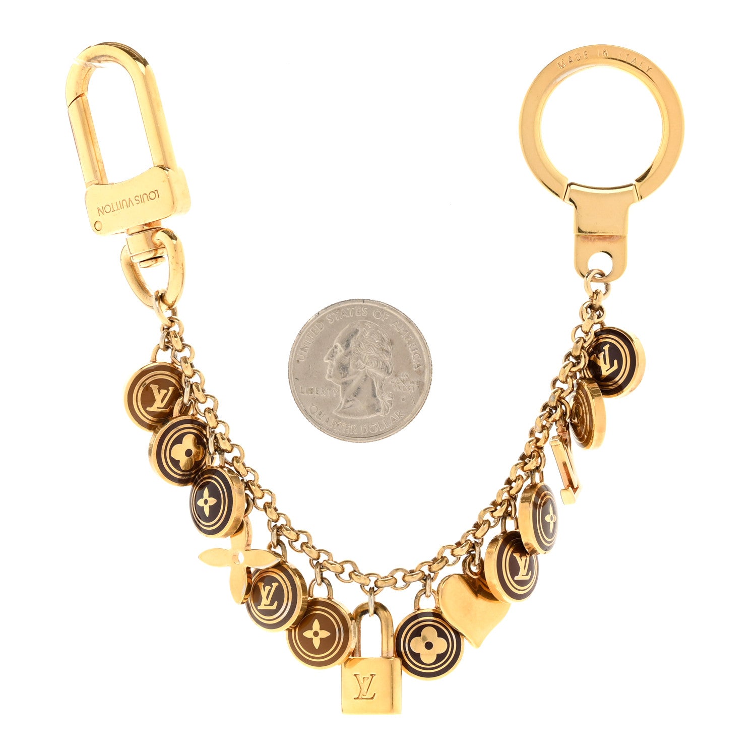 Louis Vuitton Pastilles Key Chain Bag Charm Brown 2 of 4