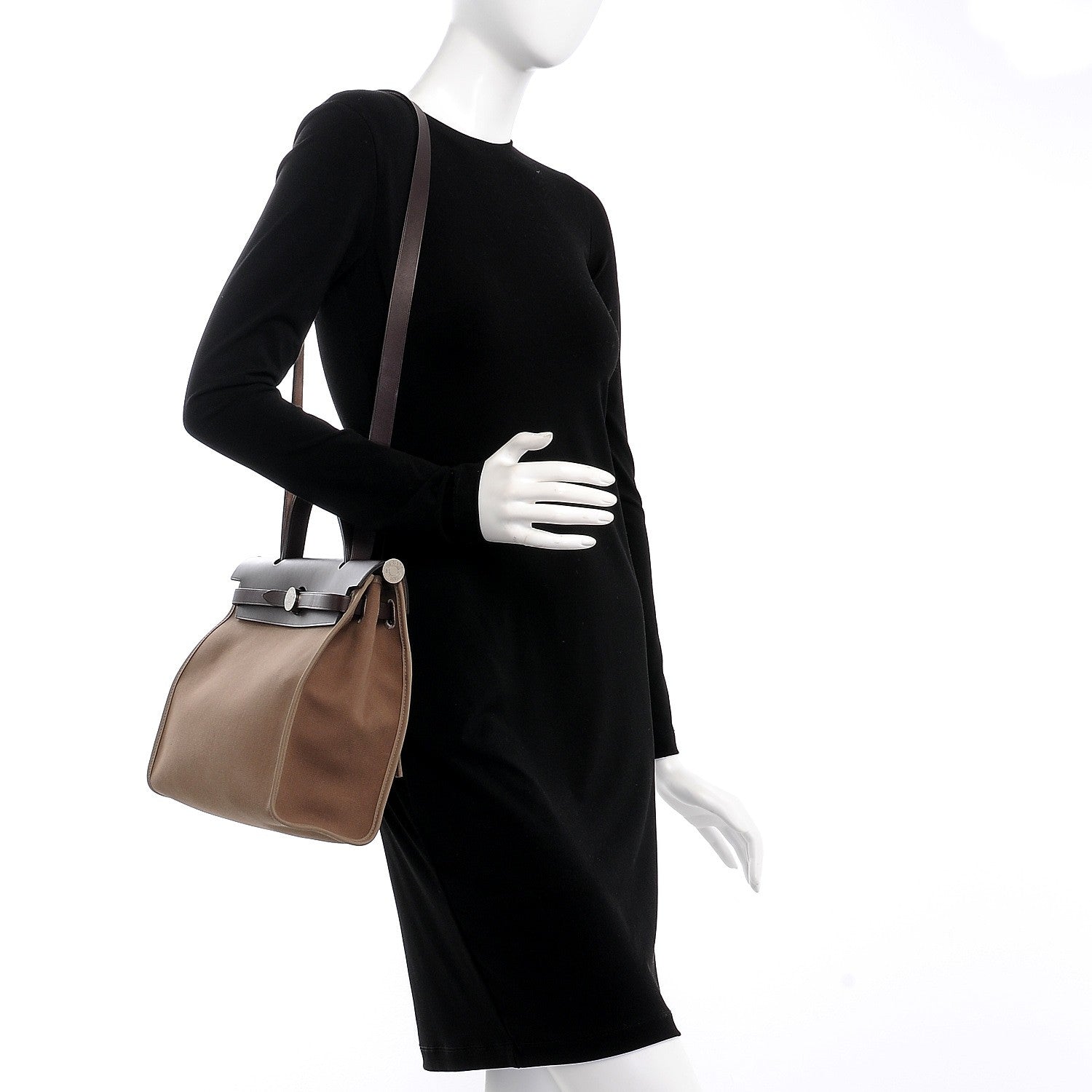 Hermes Vache Hunter Toile Herbag Zip 31 PM Etoupe Ebene 2 of 10