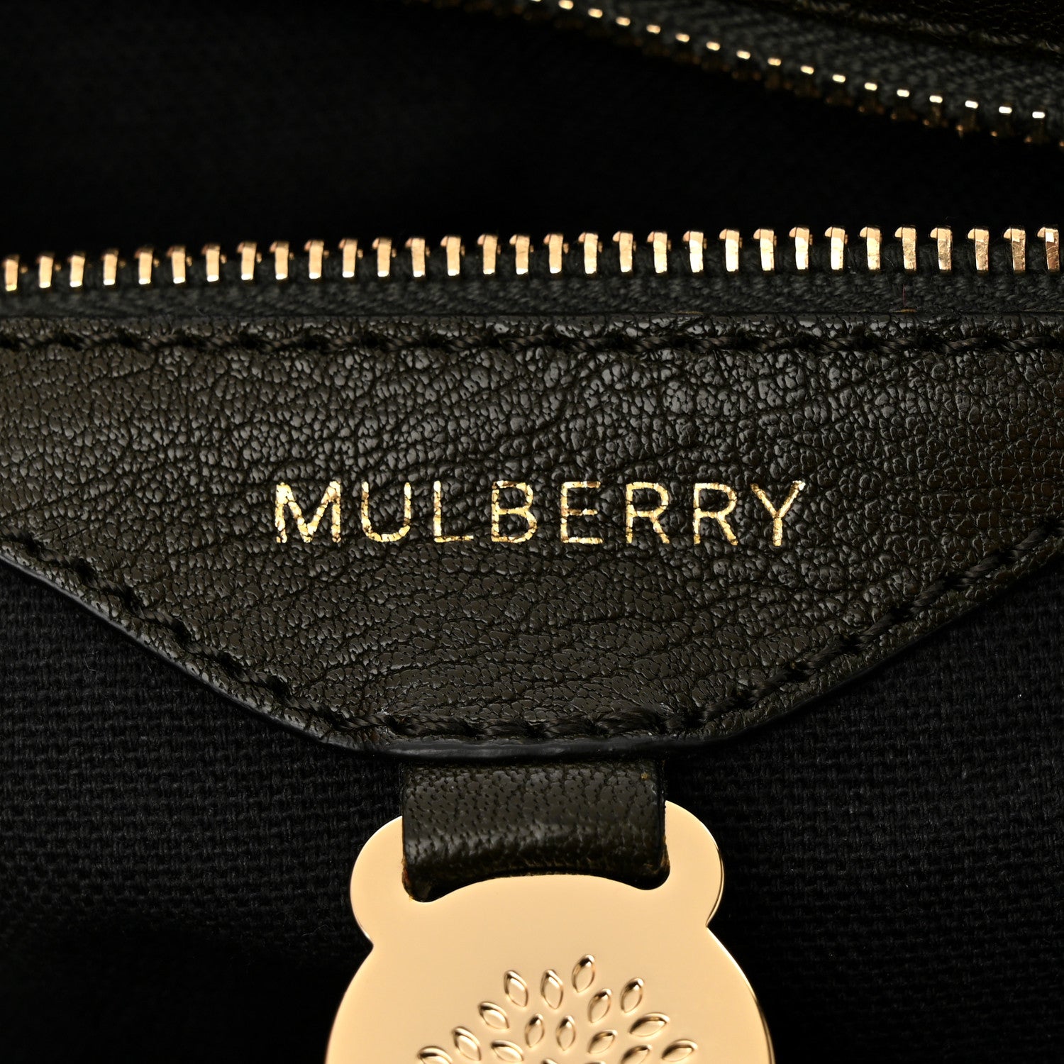 Mulberry Shiny Goatskin Bayswater Shoulder Bag Evergreen 6 of 15