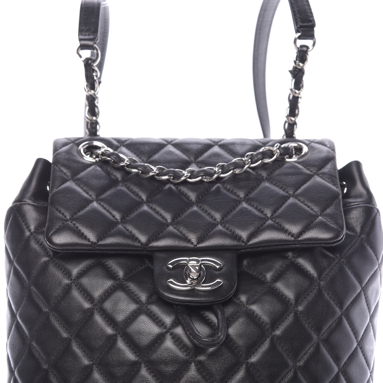 Chanel Lambskin Quilted Small Urban Spirit Backpack Black 7 of 12