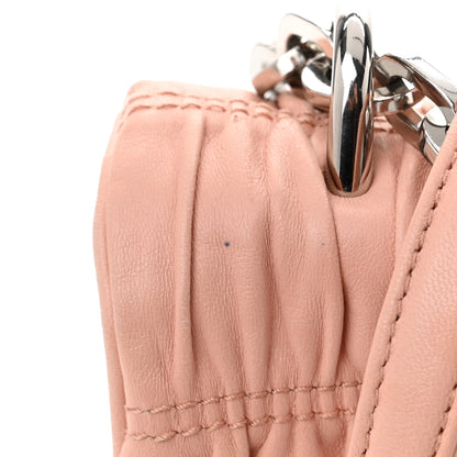 Prada Nappa Gaufre Chain Shoulder Bag Pesca 13 of 15
