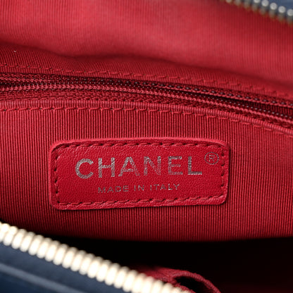 Chanel Aged Calfskin Quilted Medium Gabrielle Hobo Navy Black 6 of 10