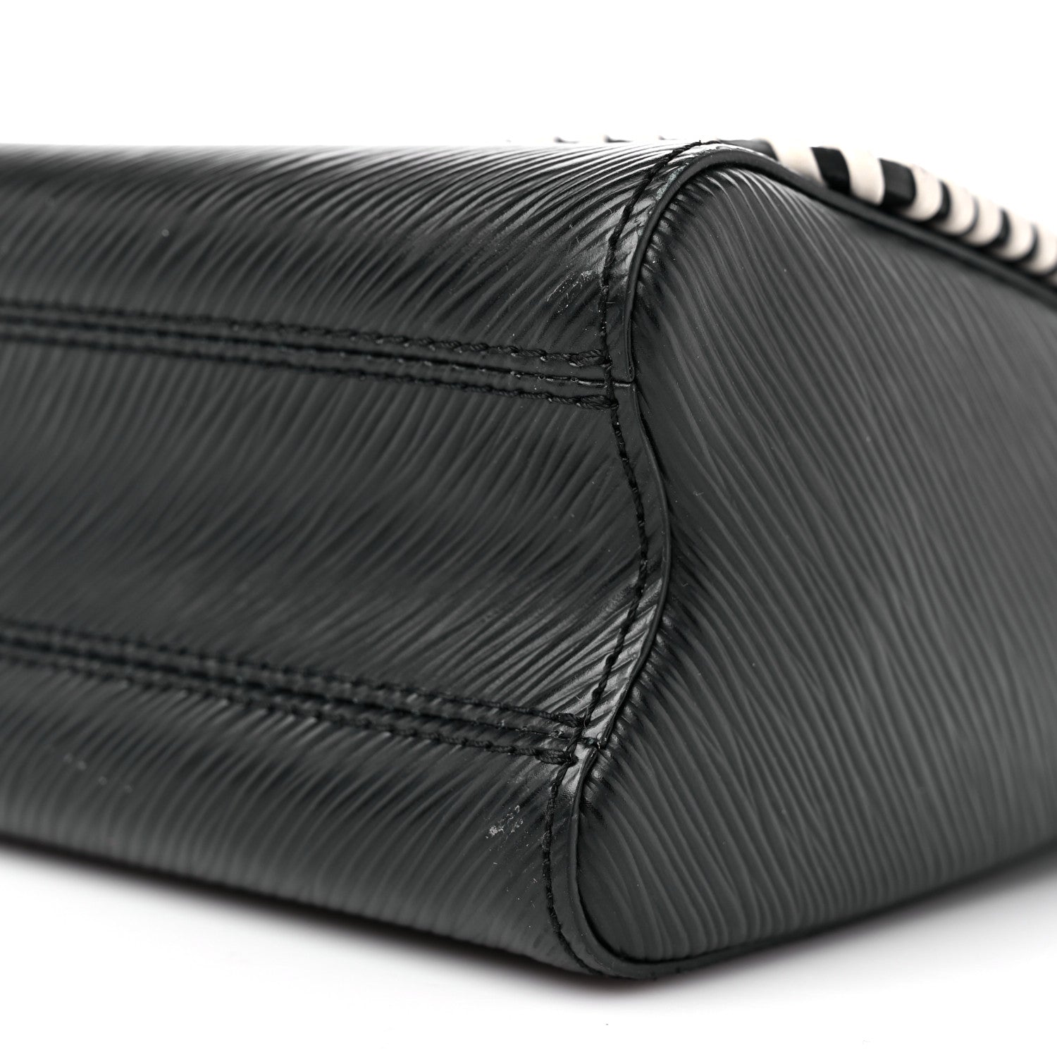 Louis Vuitton Epi Embroidered Twist Shoulder Bag MM Black 9 of 13