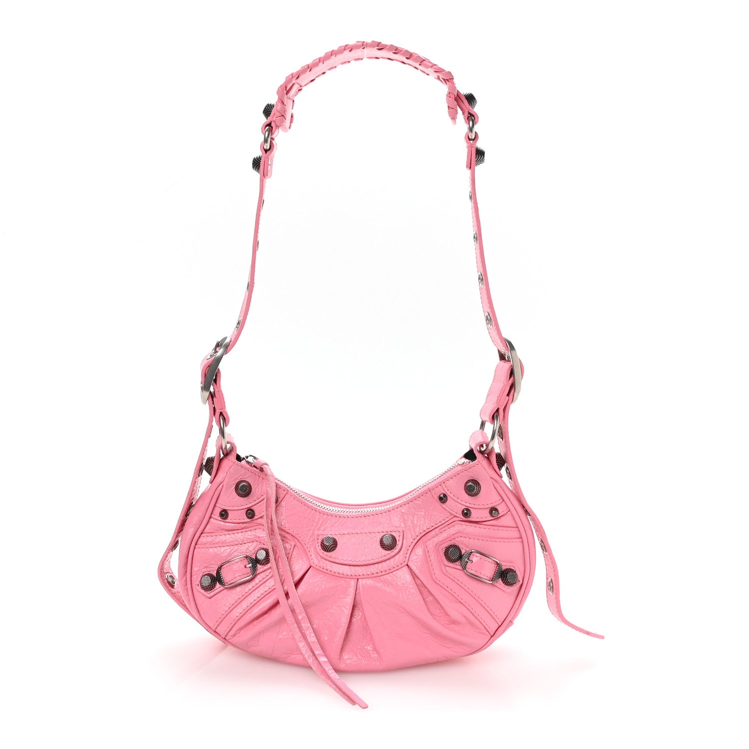 Balenciaga Agneau Arena Le Cagole Shoulder Bag XS Candy Pink 1 of 12