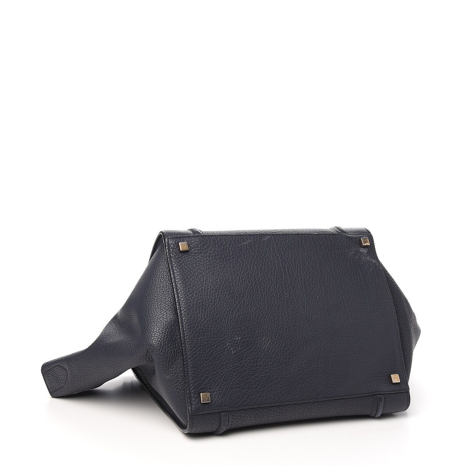 Celine Bullhide Calfskin Medium Phantom Luggage Navy Blue 3 of 15