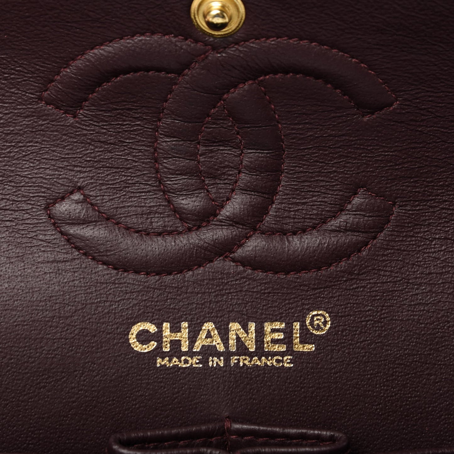 Lambskin Quilted Small Double Flap Black