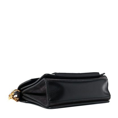 Givenchy Goatskin Suede Mini GV3 Shoulder Bag Black 3 of 8