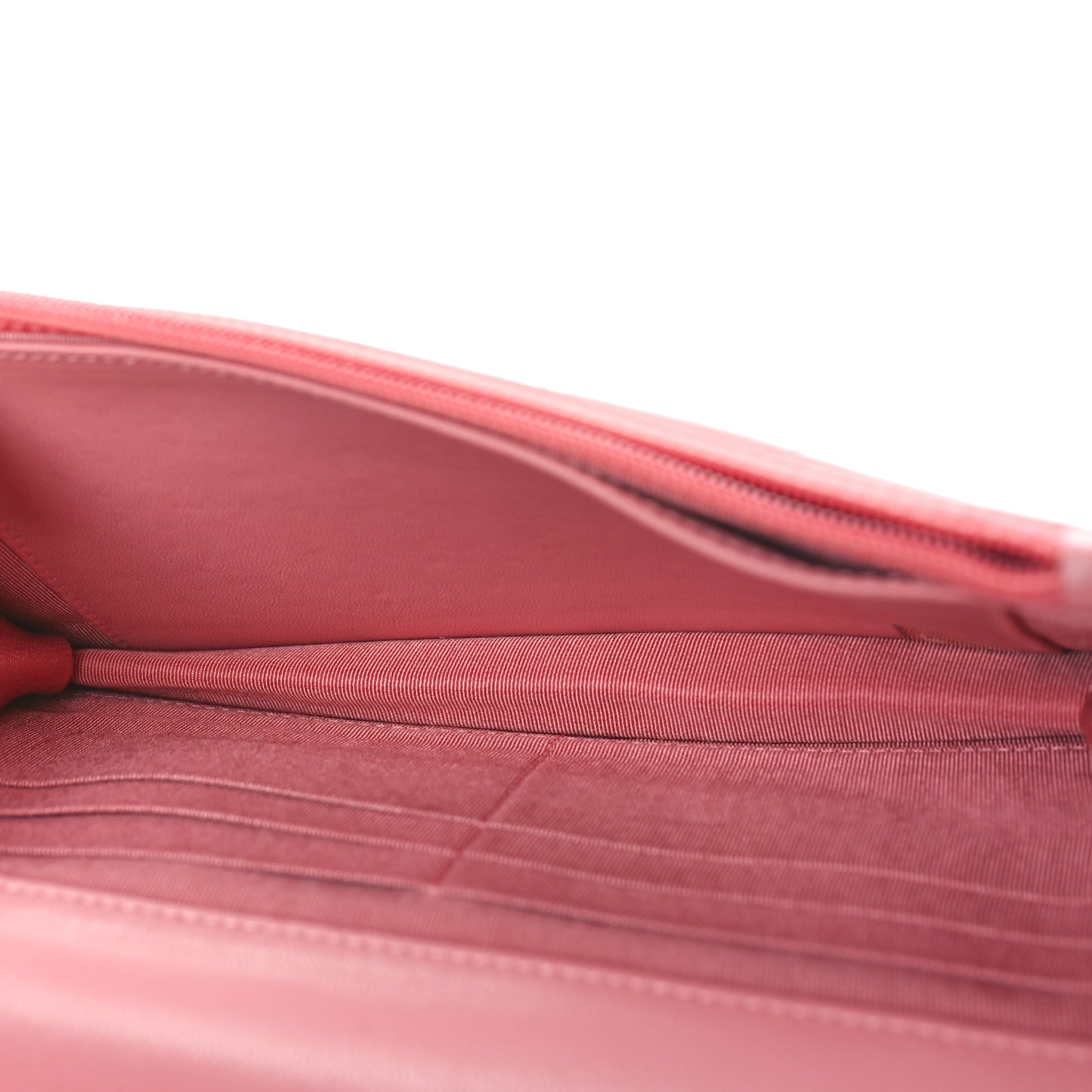 Lambskin Quilted Wallet On Chain WOC Pink