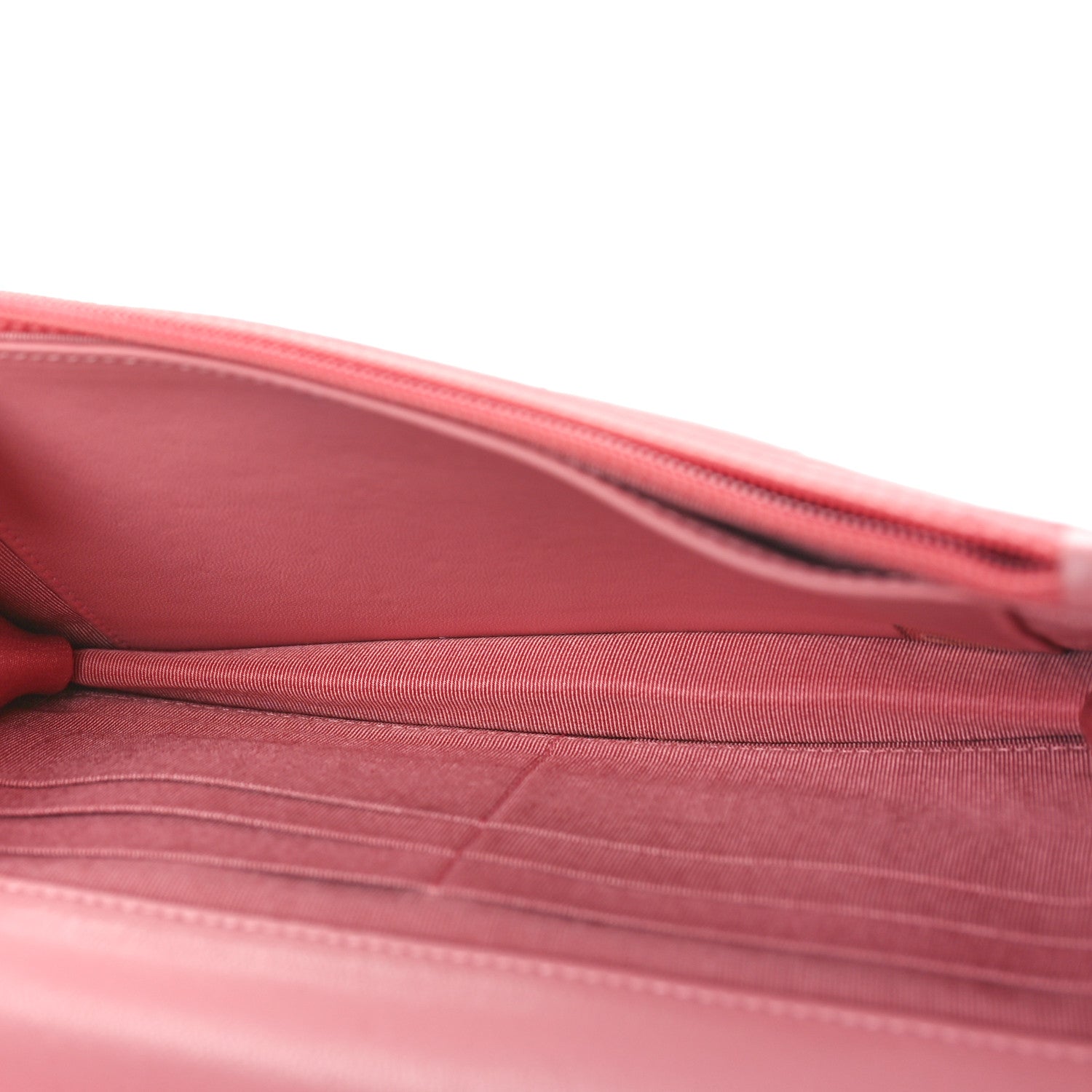 Chanel Lambskin Quilted Wallet On Chain WOC Pink 5 of 10
