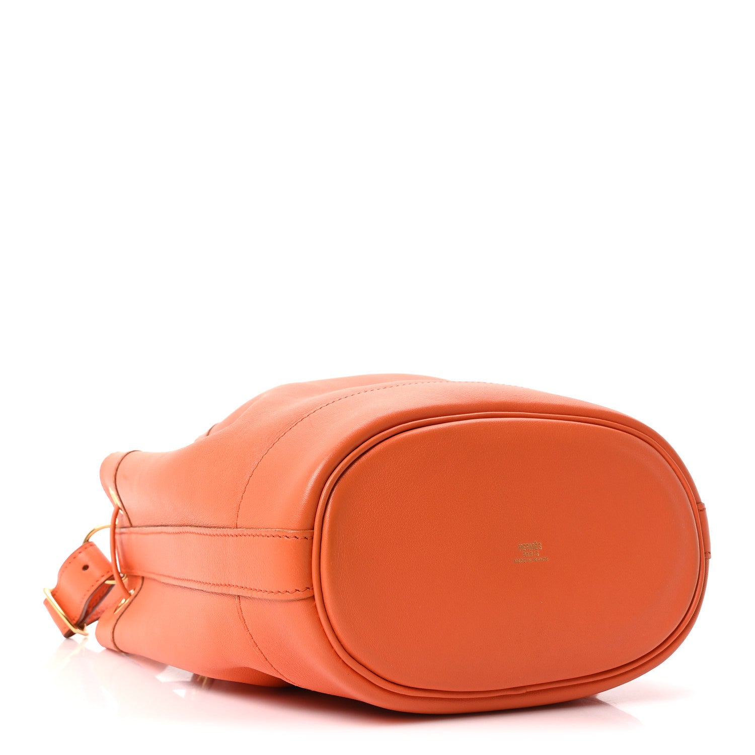 Hermes Swift Market Drawstring Bag Orange 3 of 8