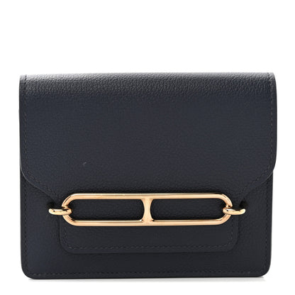 Hermes Evercolor Roulis Slim Wallet Bleu Nuit 2 of 9