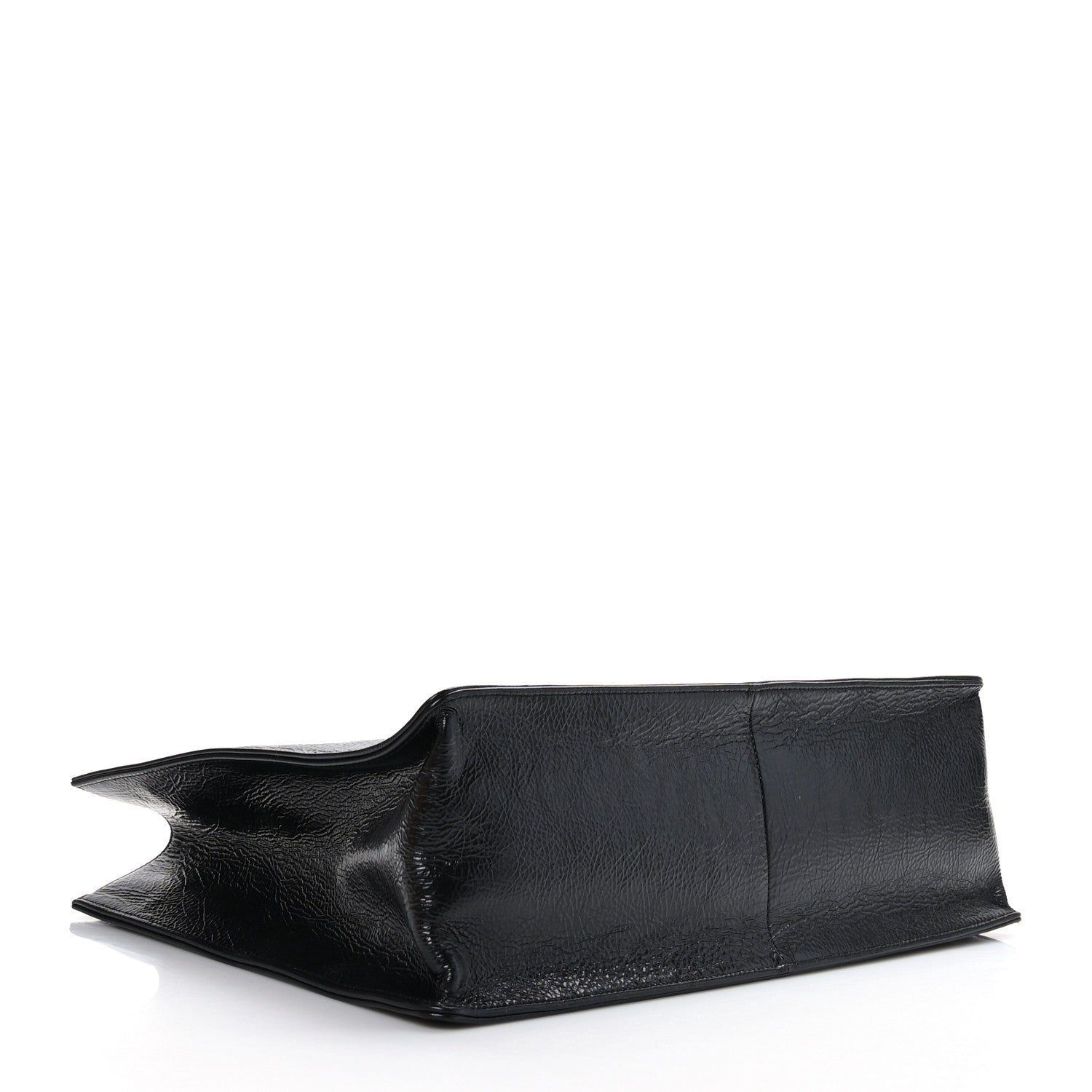Chanel Shiny Aged Calfskin Shopping Bag Black 4 of 9