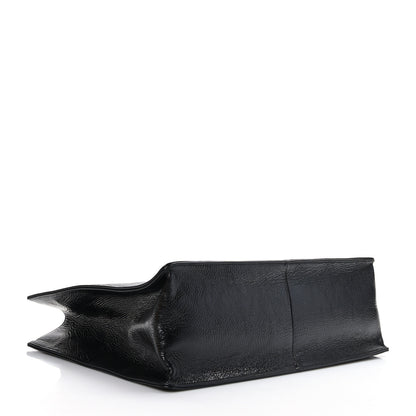 Chanel Shiny Aged Calfskin Shopping Bag Black 4 of 9