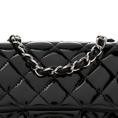 Chanel Patent Calfskin Quilted Mini Rectangular Flap Black 7 of 13