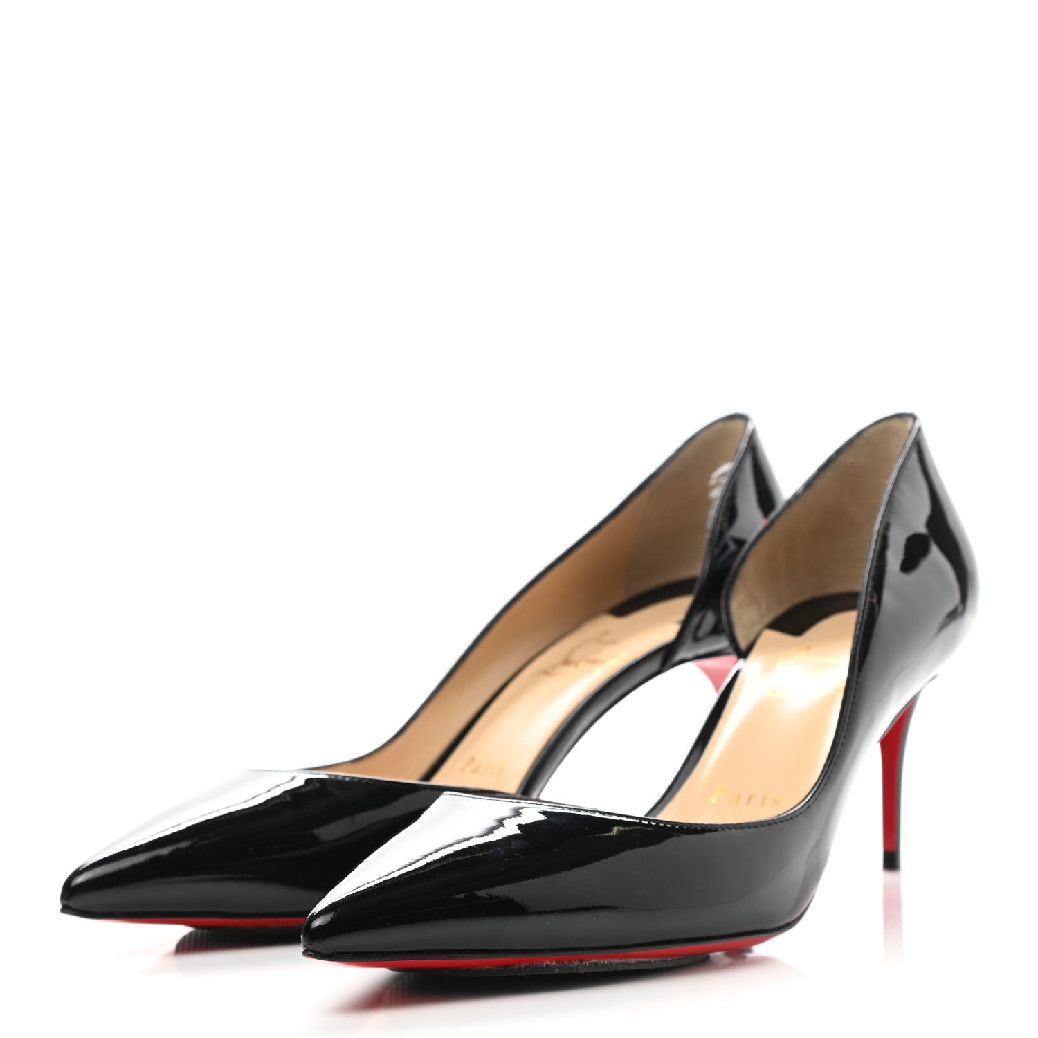 Christian Louboutin Patent Iriza 70 Pumps 38.5 Black 3 of 9