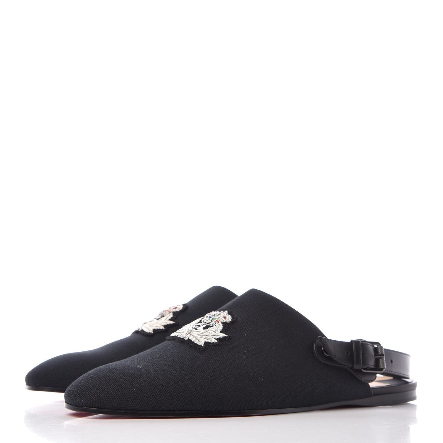 Oleana Canvas Mens Oliveira Flats 40.5 Black