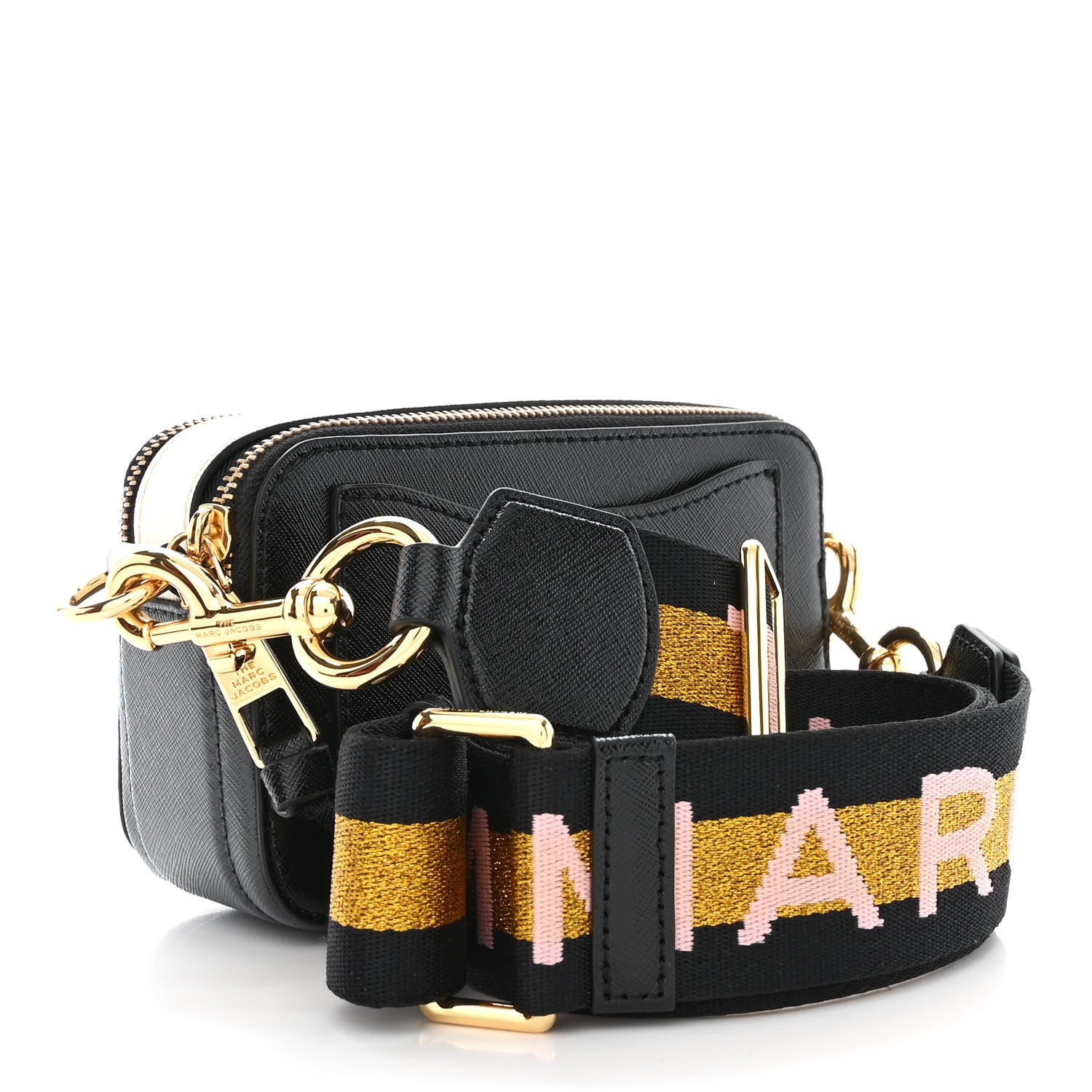 Marc Jacobs Saffiano Small Snapshot Camera Black Mulitcolor 3 of 11