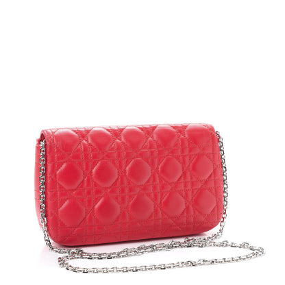 Christian Dior Lambskin Cannage Miss Dior Promenade Pouch Fuchsia 3 of 7