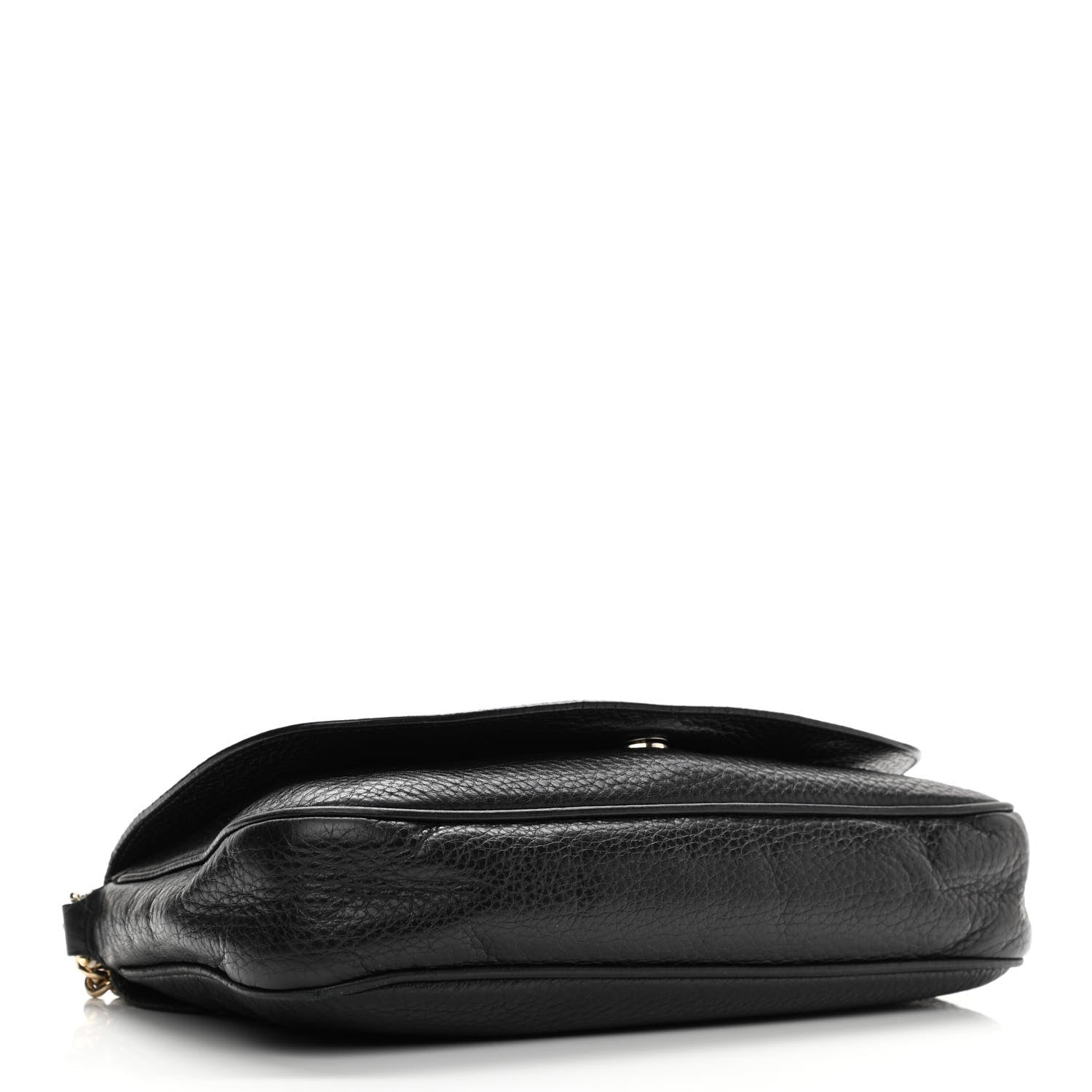 Gucci Pebbled Calfskin Medium Soho Flap Crossbody Black 4 of 16