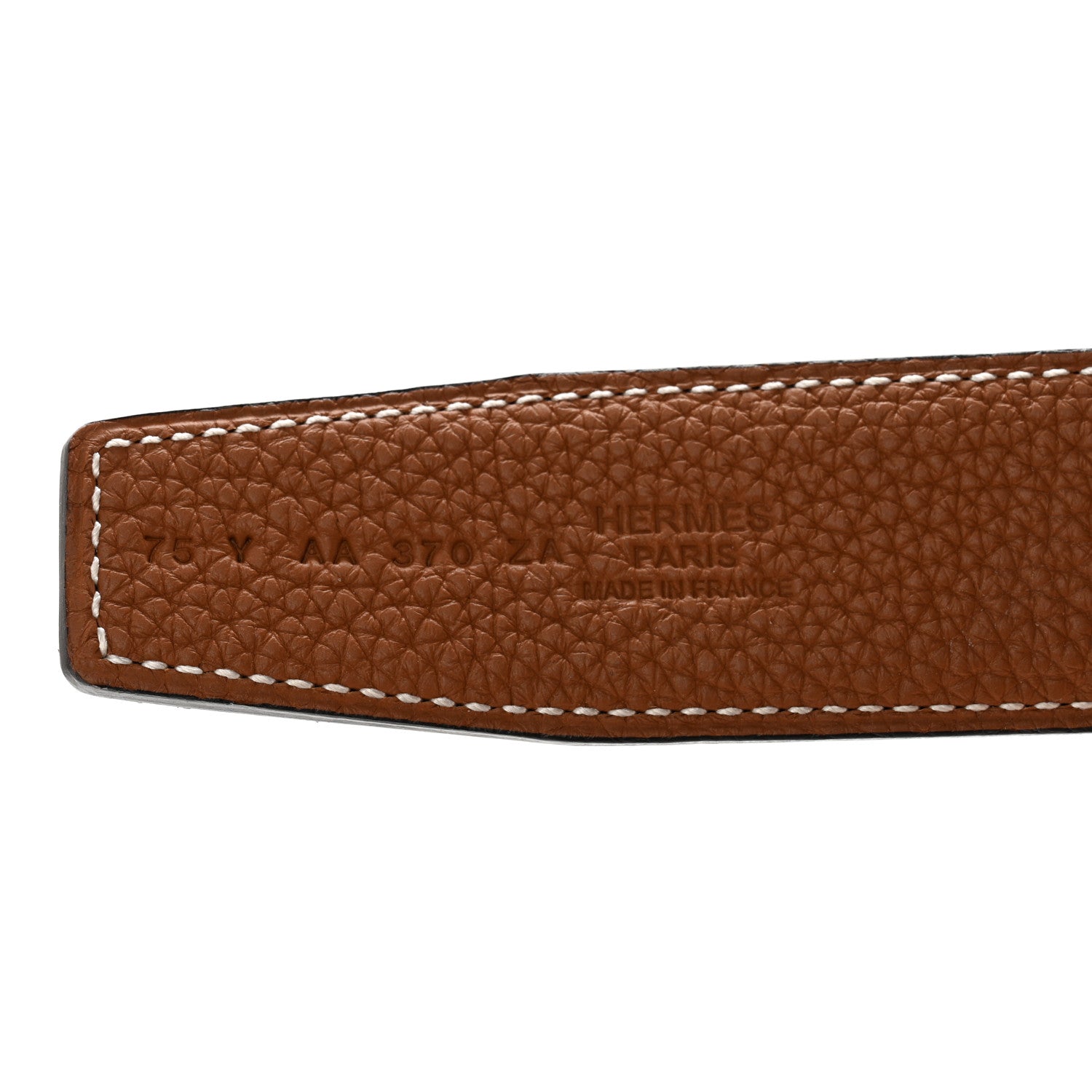 Hermes 135 Togo 32mm H Belt 75/30 Black Gold 4 of 8