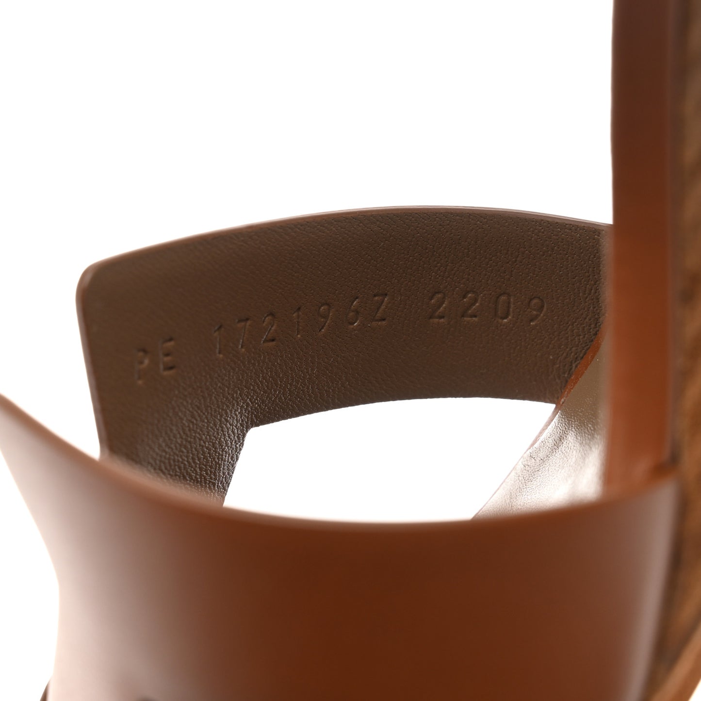 Calfskin Legend Wedge Sandals 38.5 Gold