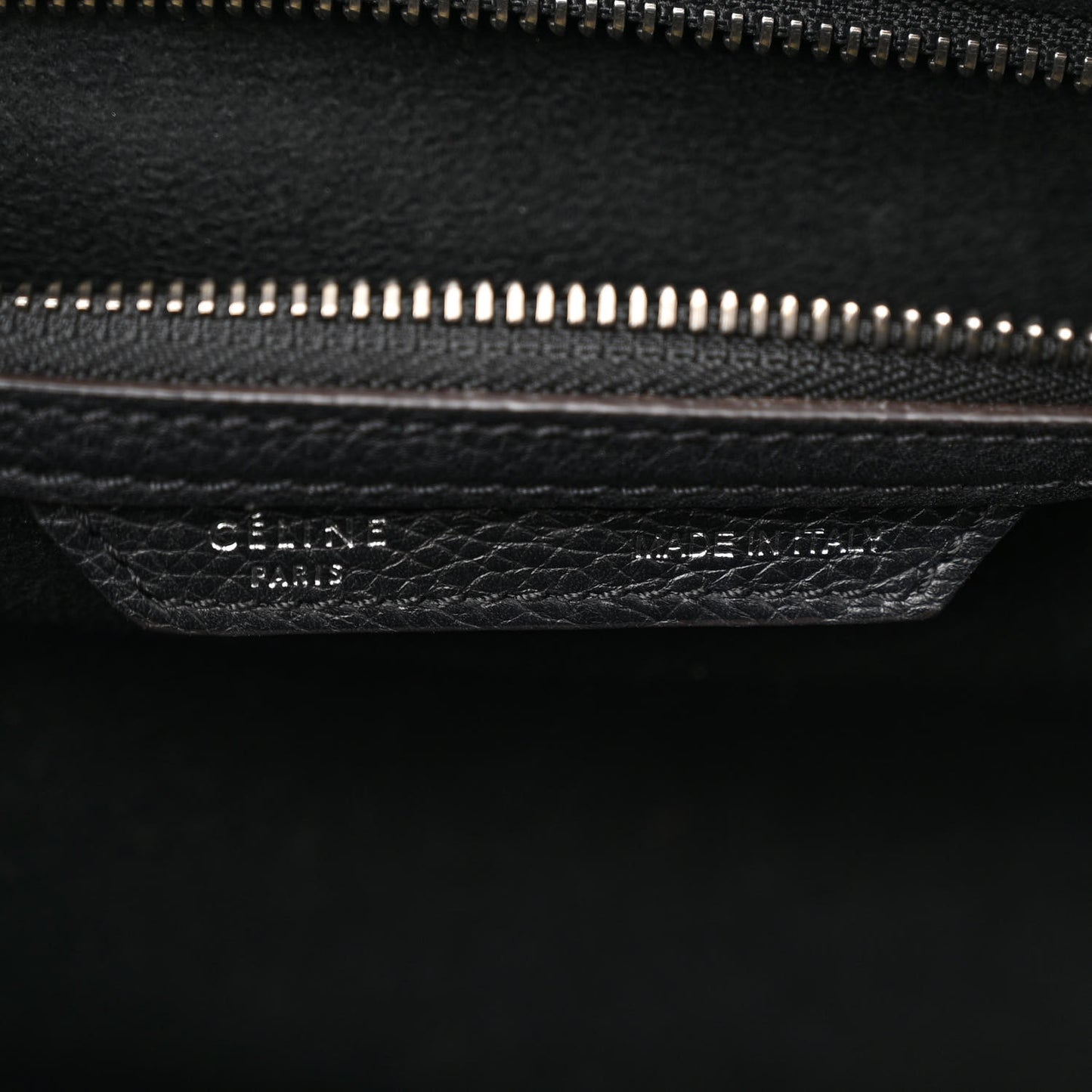 Drummed Calfskin Mini Luggage Black