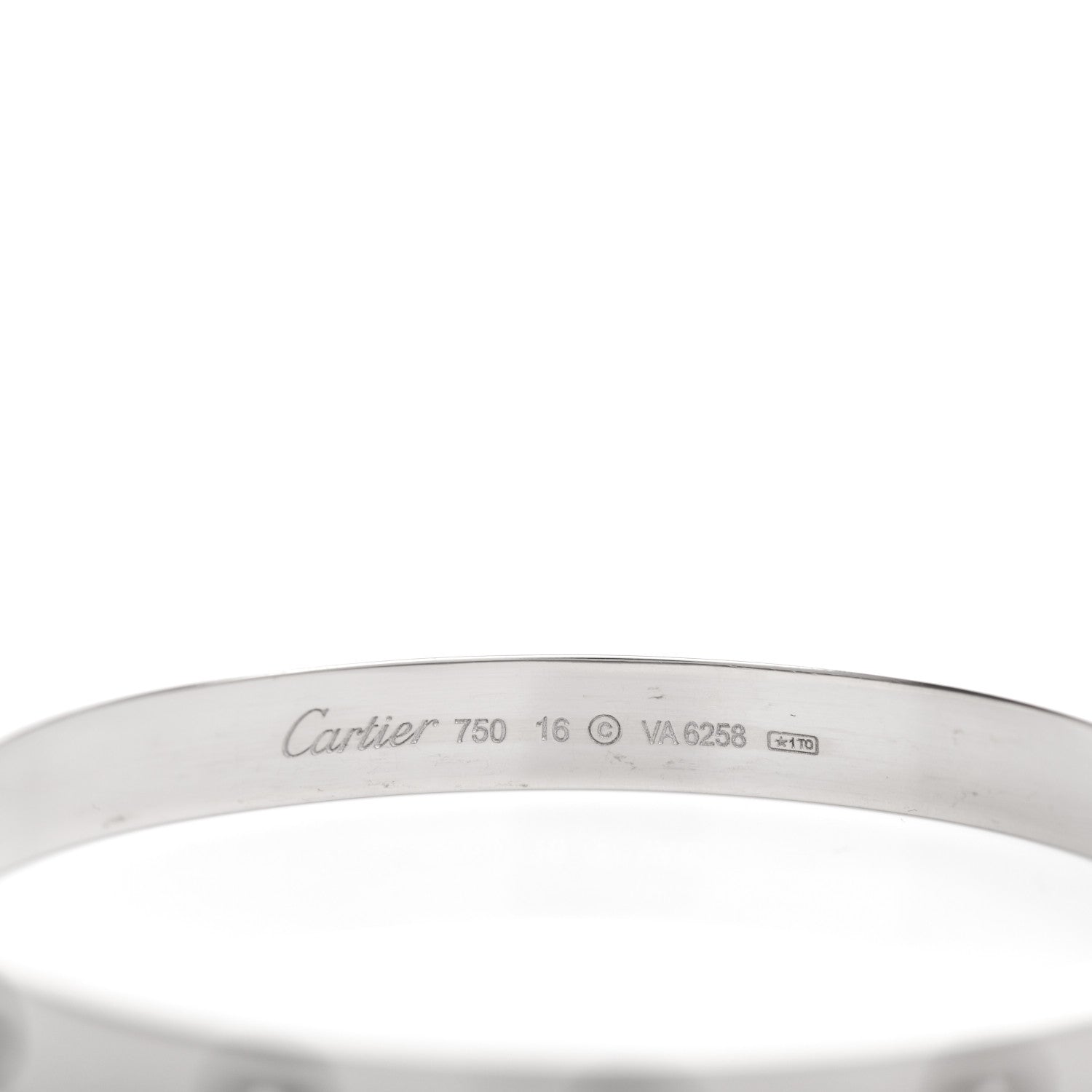Cartier 18K White Gold LOVE Bracelet 16 4 of 4