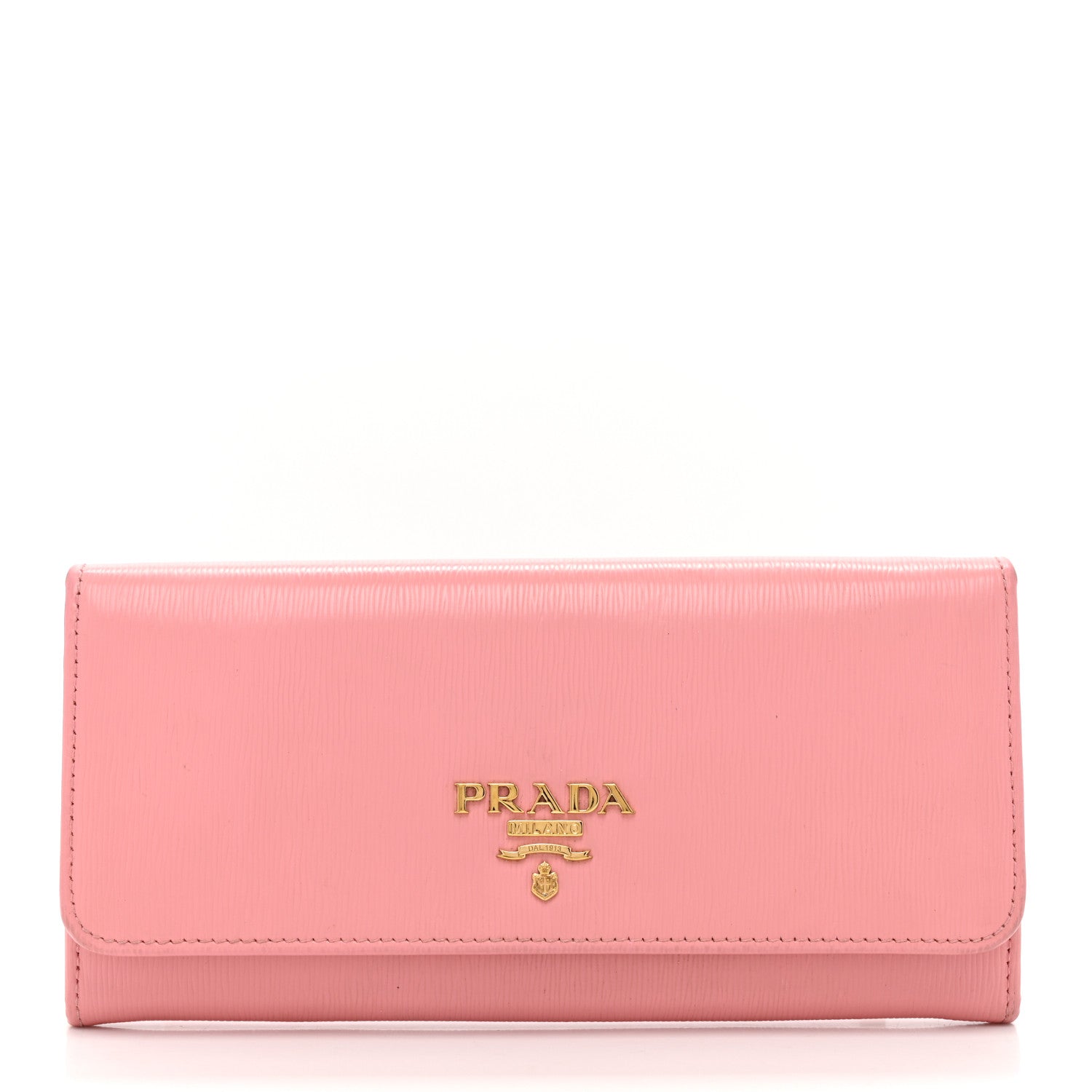Prada Saffiano Continental Flap Wallet Geranio 2 of 9
