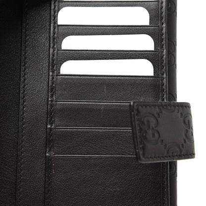 Gucci Guccissima Eclipse Continental Flap Wallet Dark Brown 6 of 6