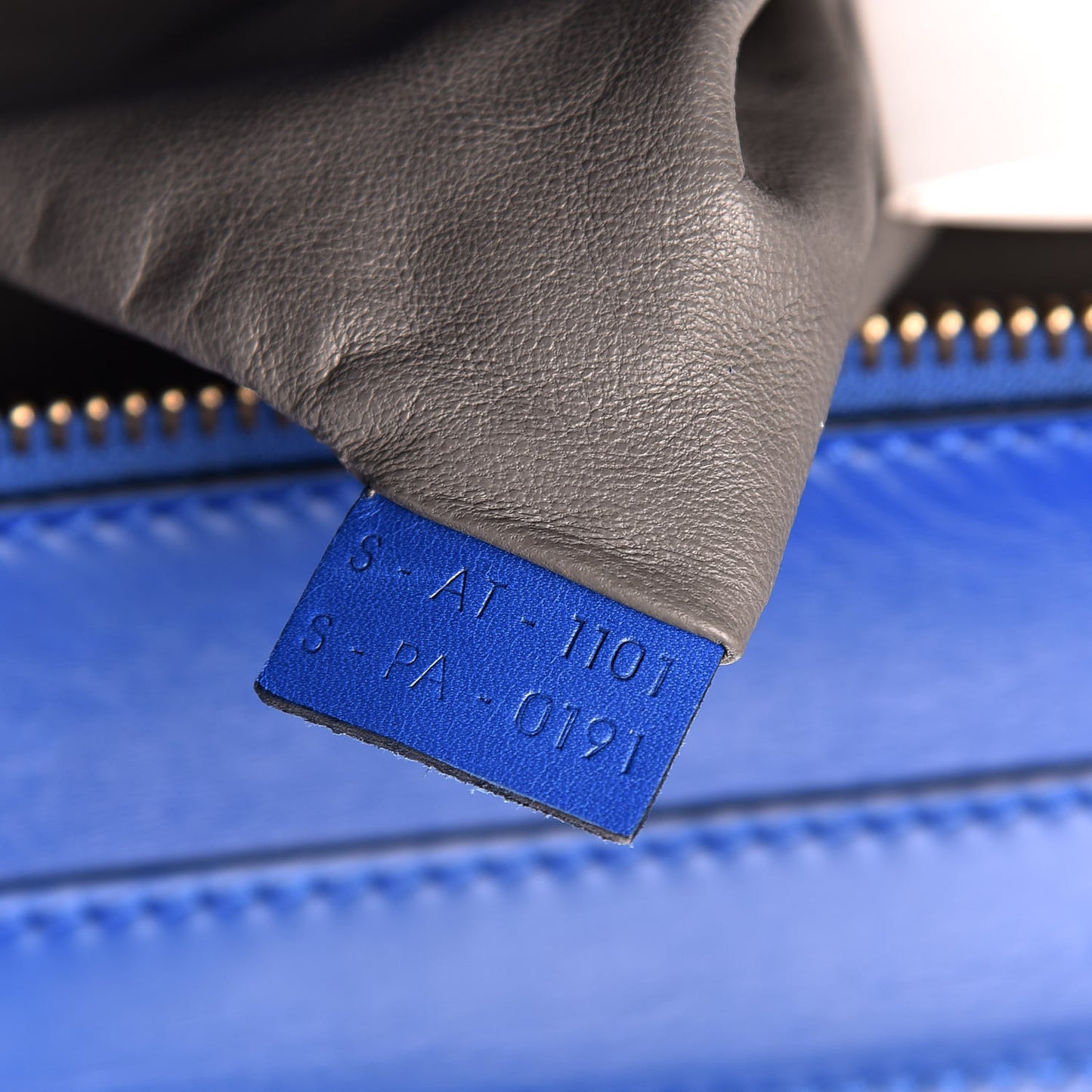 Smooth Calfskin Suede Mini Luggage Royal Blue