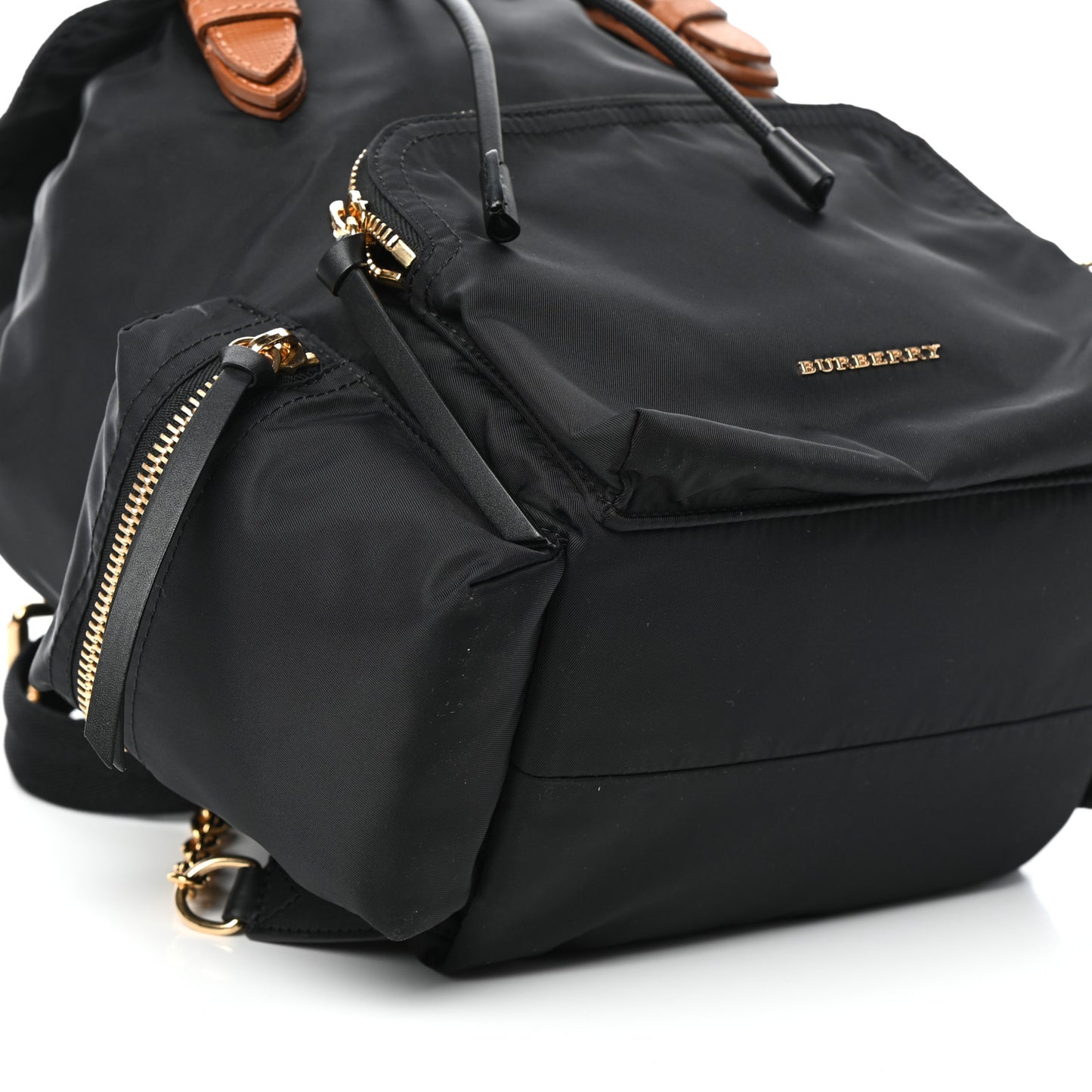 Nylon Medium Rucksack Backpack Black