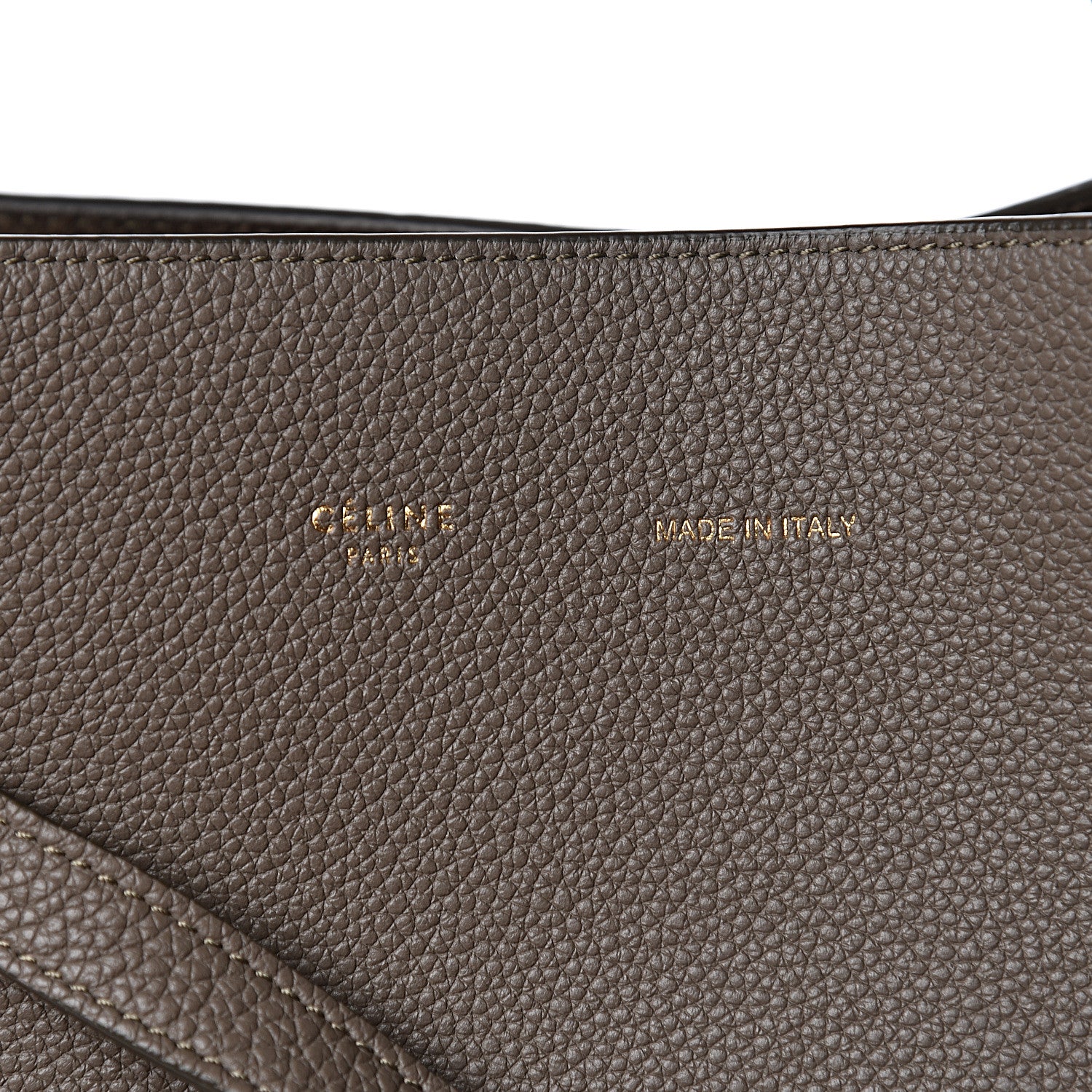 Celine Soft Grained Calfskin Small Belt Cabas Phantom Taupe 9 of 9