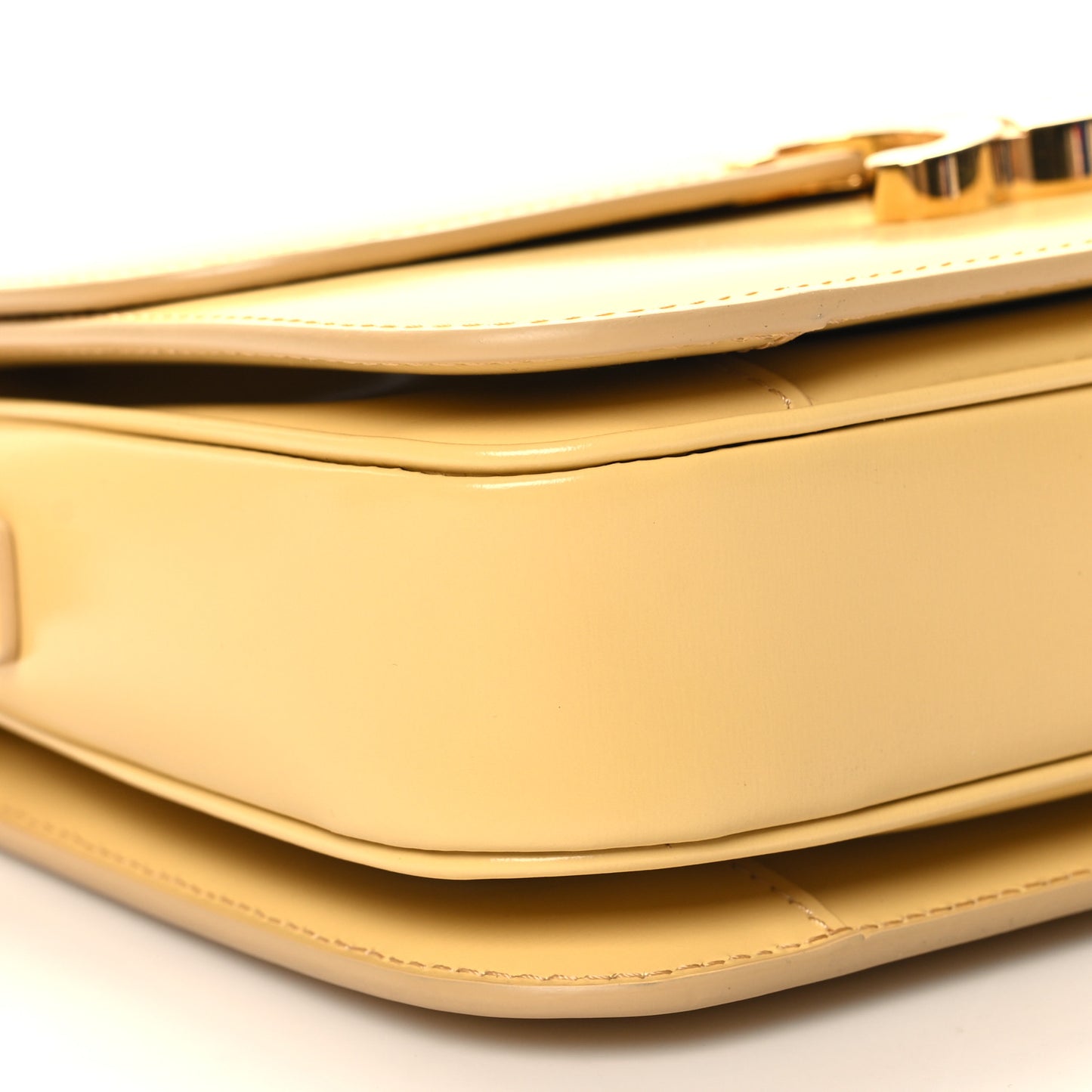 Shiny Calfskin Medium Triomphe Pollen