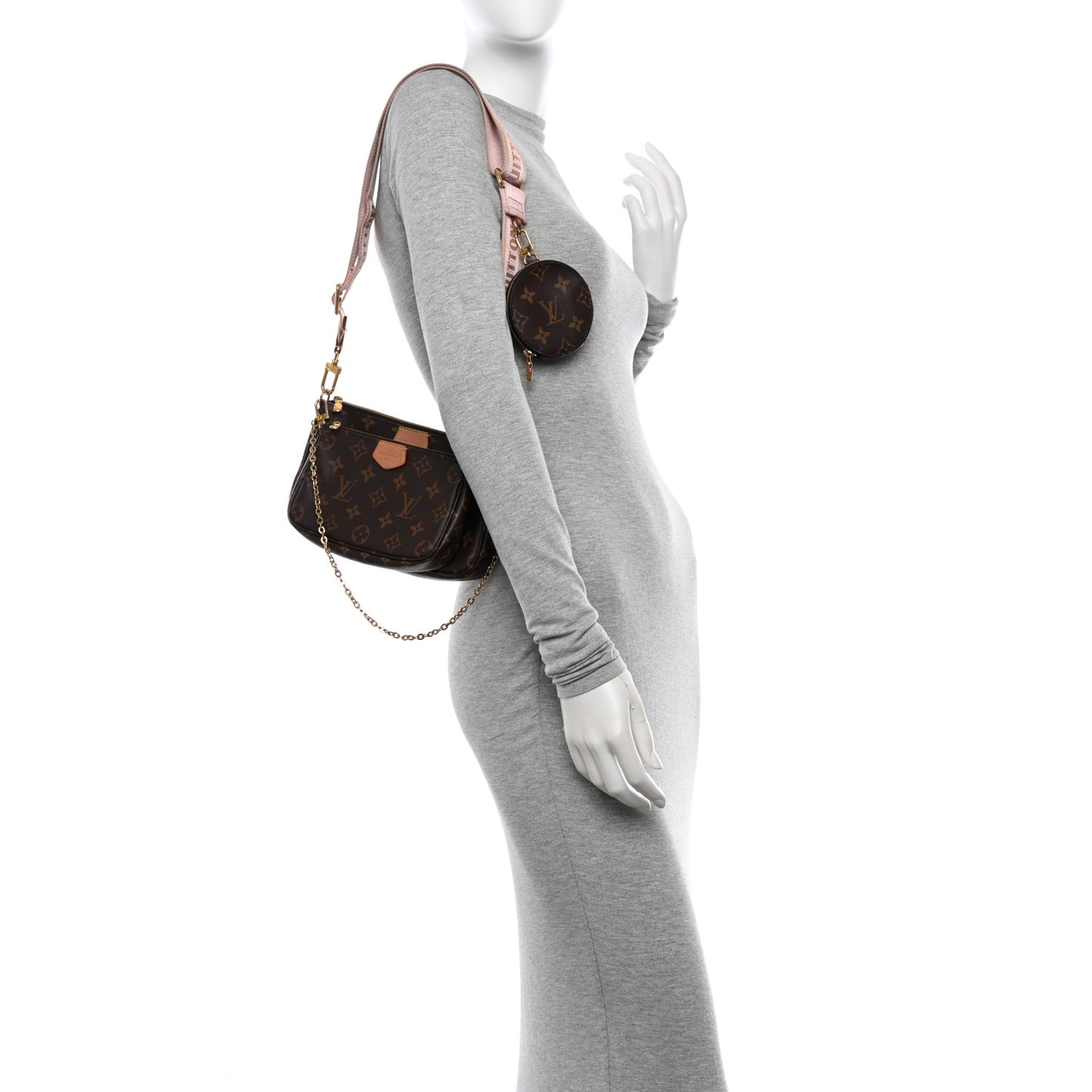 Monogram Multi Pochette Accessories Rose Clair