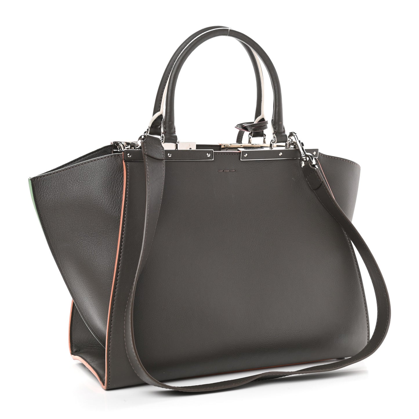 Vitello Dolce Century Petite 3Jours Tote Carbone