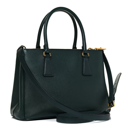 Prada Saffiano Small Galleria Double Zip Tote Smeraldo 3 of 9