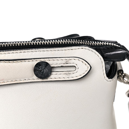 Fendi Vitello Dolce Croc Tail Medium By The Way Boston Bag White Black 22 of 26