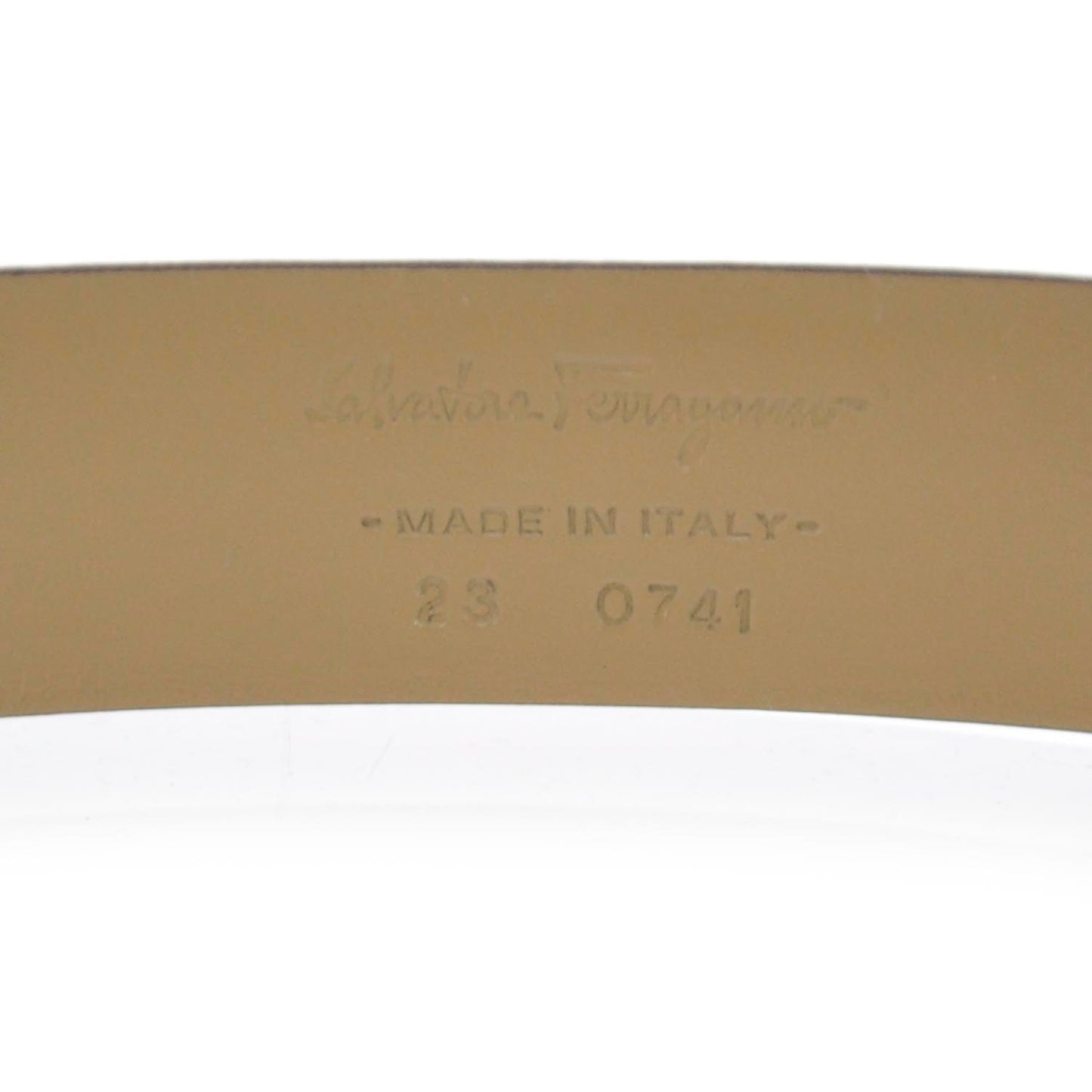 SALVATOREFERRAGAMOGanciniEmbossedBelt32Brown